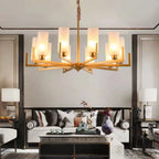 Modern Industrial Metal Chandelier for Living Room