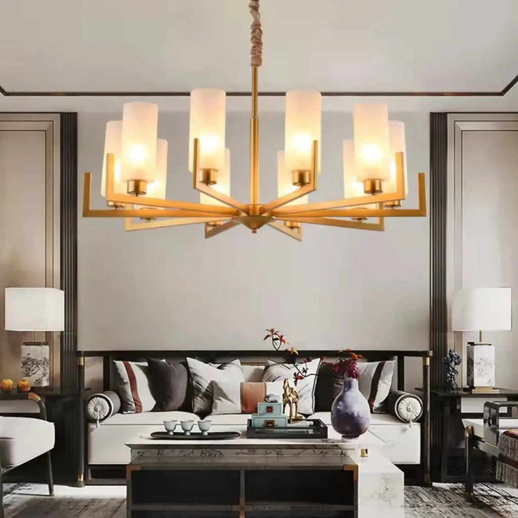 Modern Industrial Metal Chandelier for Living Room