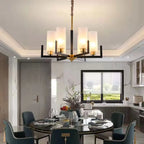 Modern Industrial Metal Chandelier for Living Room