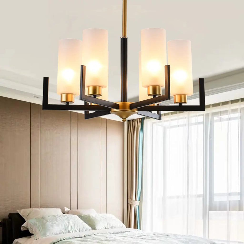 Modern Industrial Metal Chandelier for Living Room