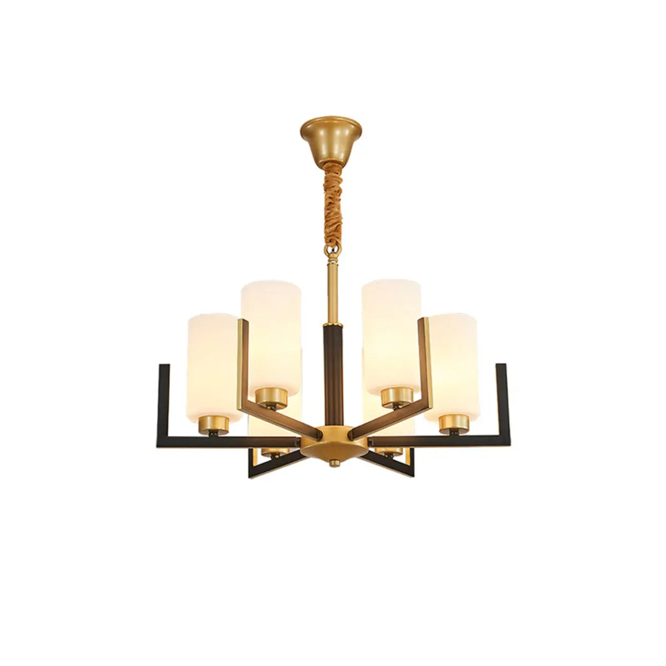 Modern Industrial Metal Chandelier for Living Room