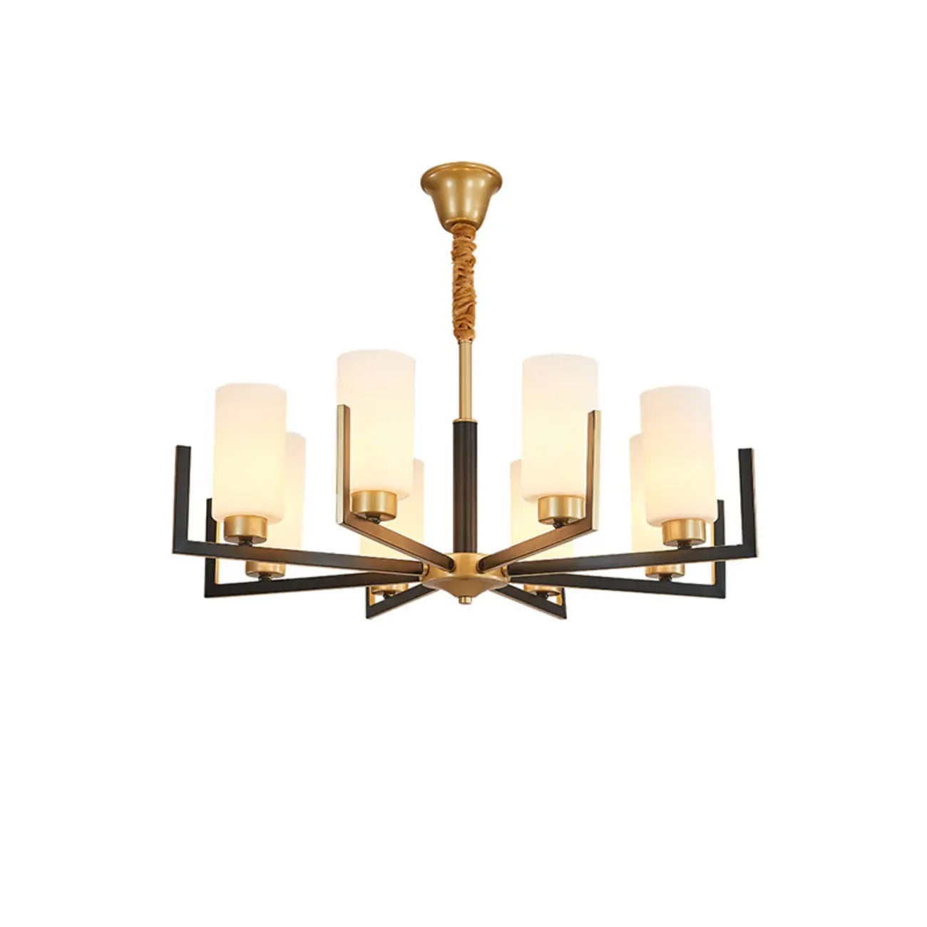 Modern Industrial Metal Chandelier for Living Room