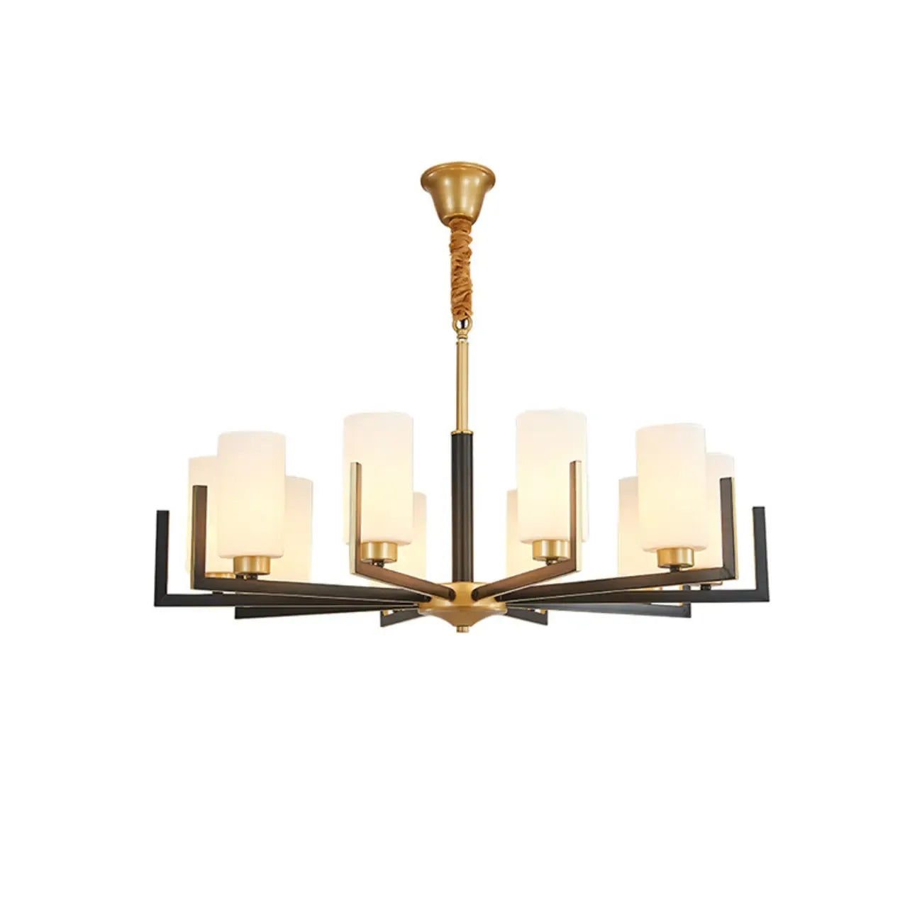 Modern Industrial Metal Chandelier for Living Room
