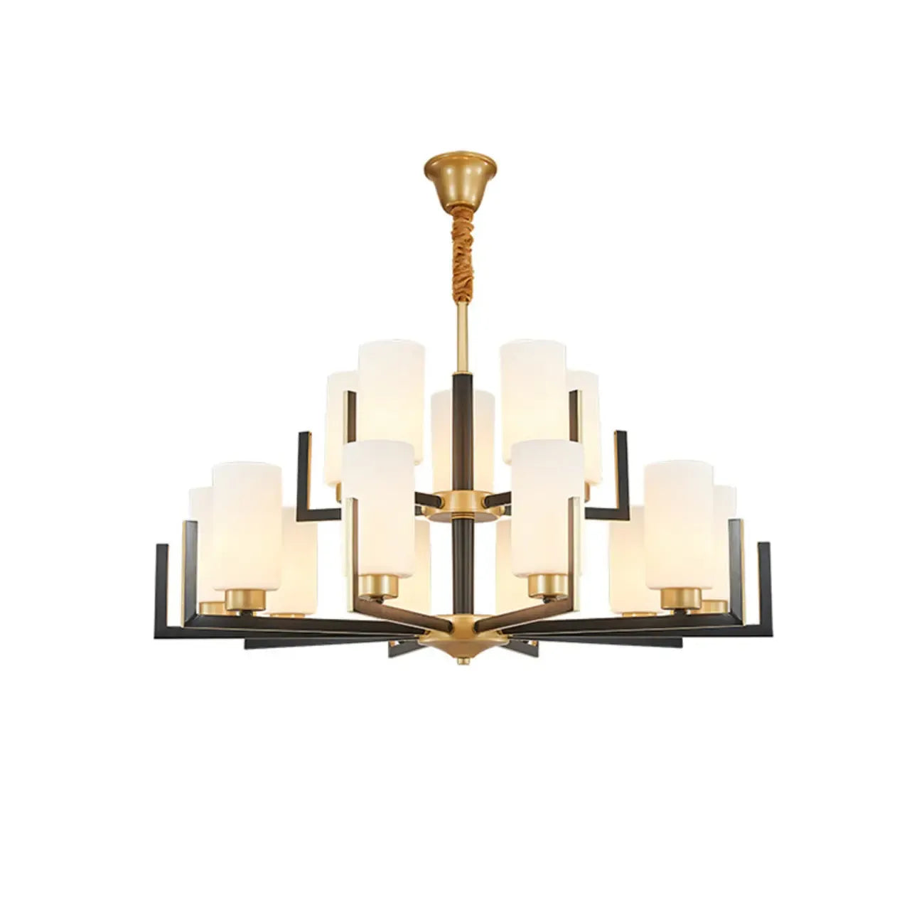 Modern Industrial Metal Chandelier for Living Room