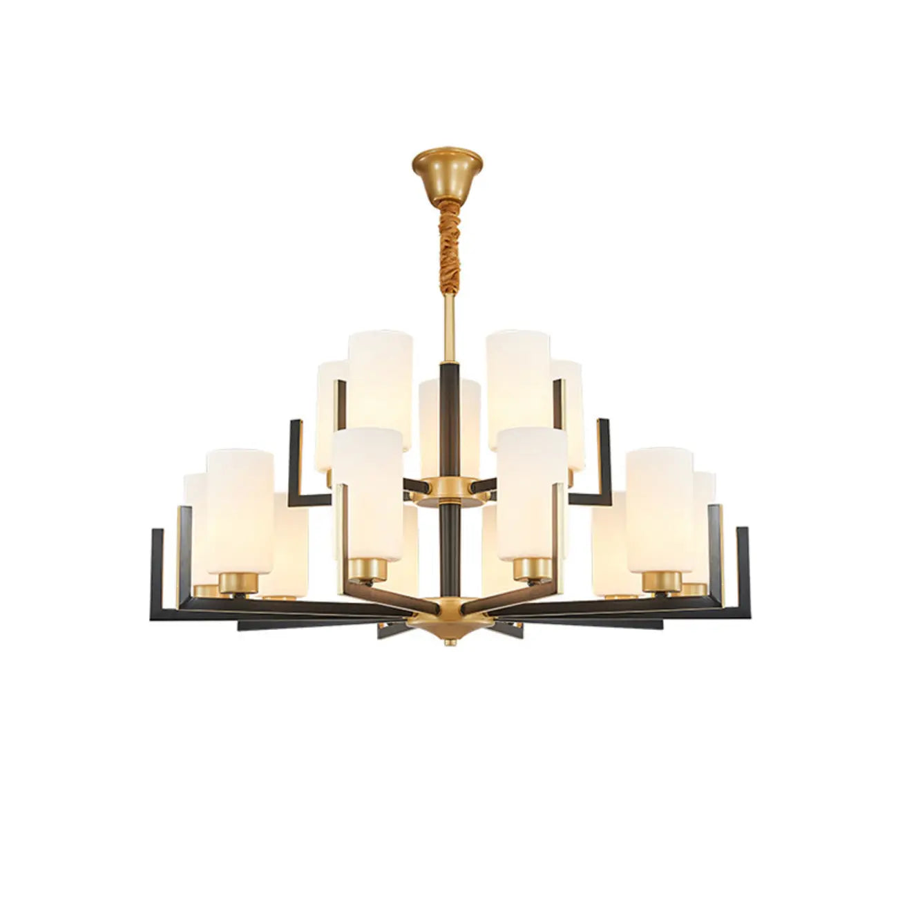 Modern Industrial Metal Chandelier for Living Room