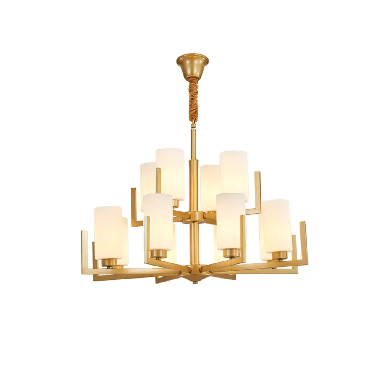 Modern Industrial Metal Chandelier for Living Room