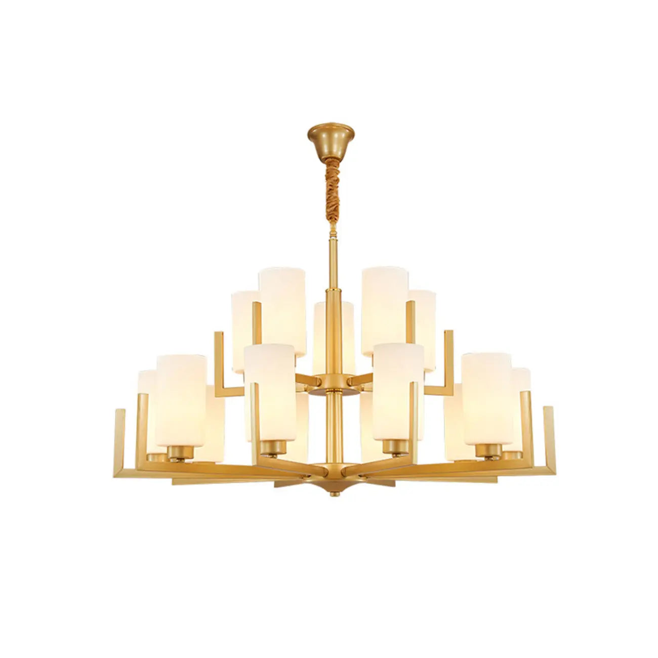 Modern Industrial Metal Chandelier for Living Room