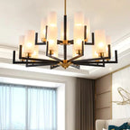 Modern Industrial Metal Chandelier for Living Room