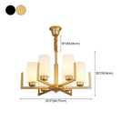 Modern Industrial Metal Chandelier for Living Room