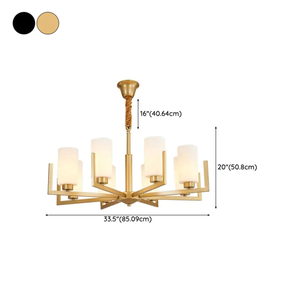 Modern Industrial Metal Chandelier for Living Room