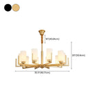 Modern Industrial Metal Chandelier for Living Room