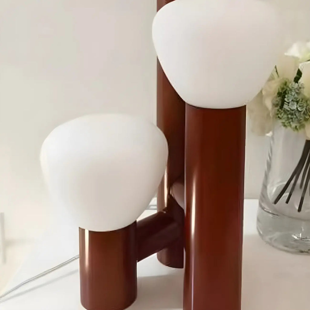 Modern Unique 3-Light Glass Table Lamp for Living Room
