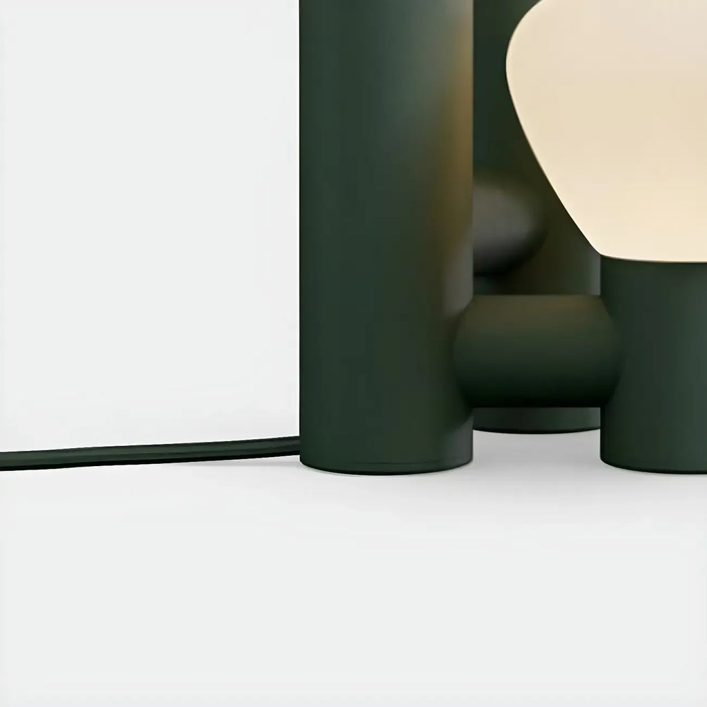 Modern Unique 3-Light Glass Table Lamp for Living Room