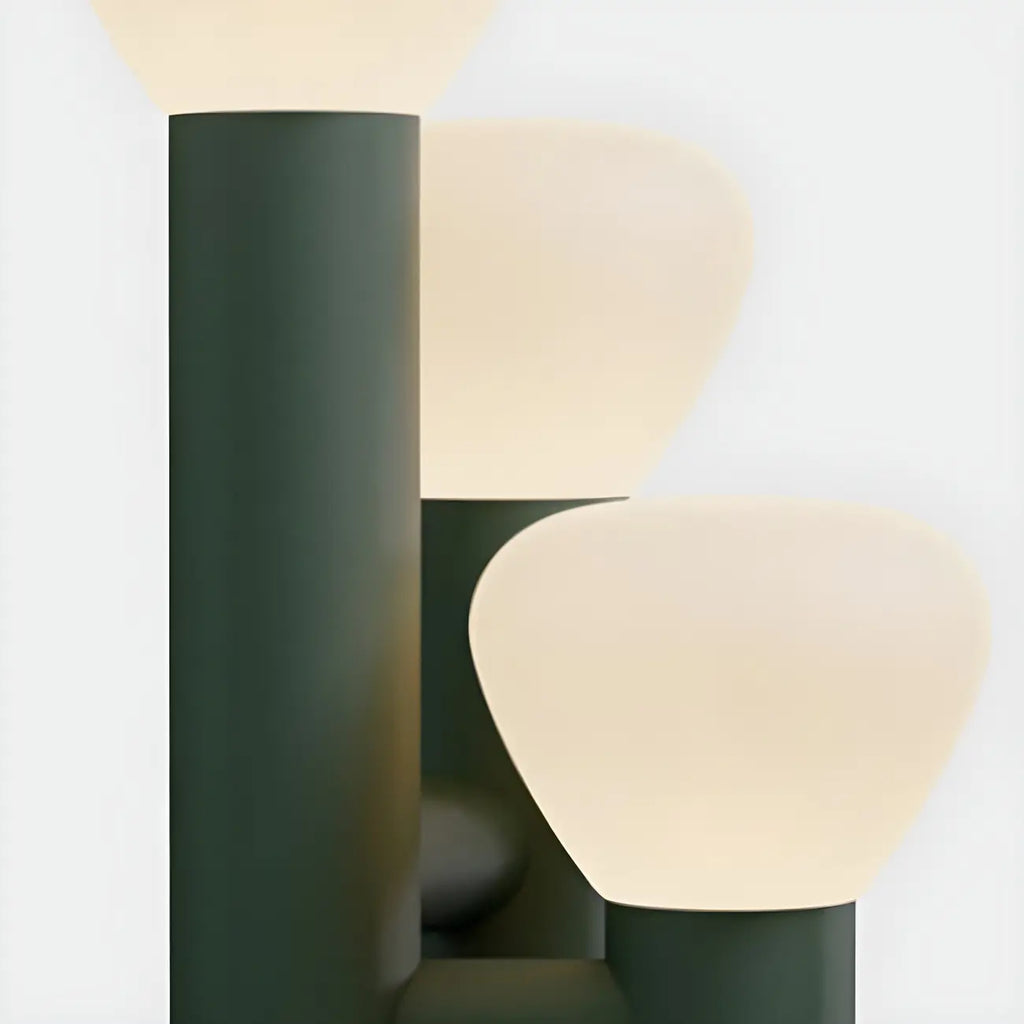 Modern Unique 3-Light Glass Table Lamp for Living Room