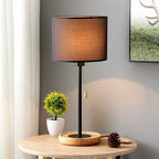 Modern Geometric Table Lamp Pull Chain Switch for Residential
