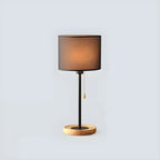 Modern Geometric Table Lamp Pull Chain Switch for Residential