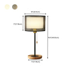 Modern Geometric Table Lamp Pull Chain Switch for Residential