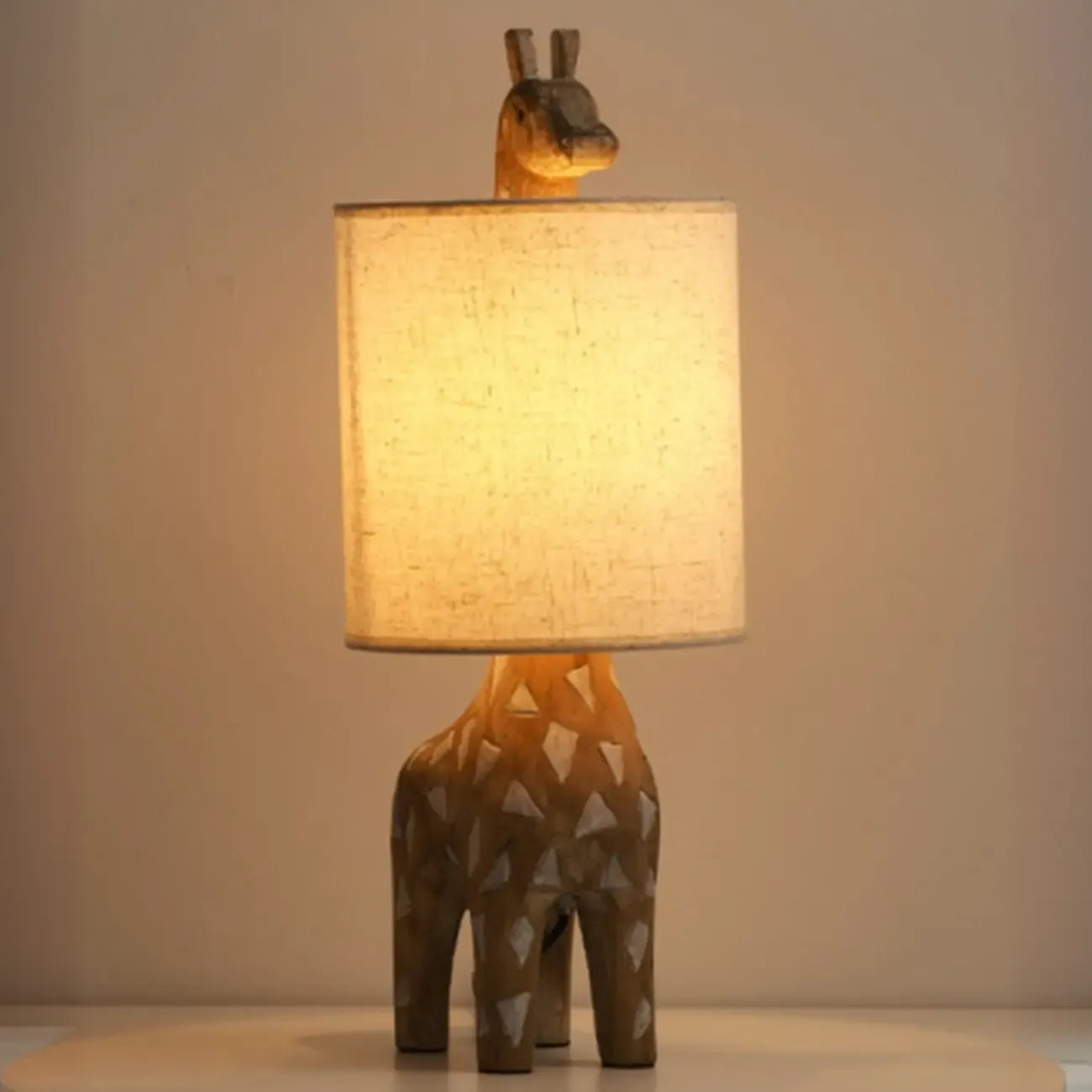 Nordic Animal Shape Wooden Table Lamp for Living Room