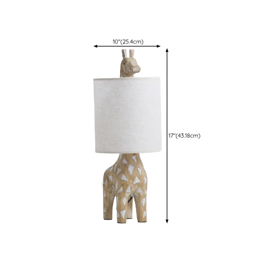 Nordic Animal Shape Wooden Table Lamp for Living Room