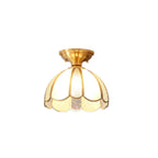 Modern Geometric Semi Flush Ceiling Light for Living Room