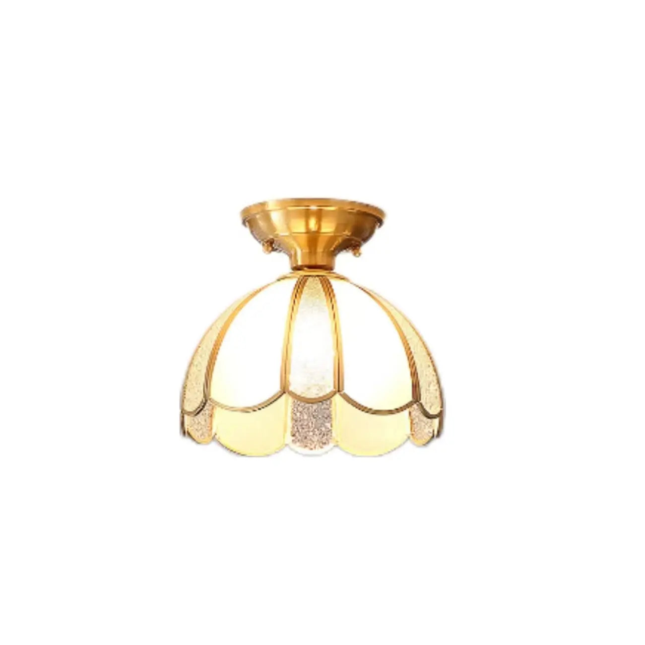 Modern Geometric Semi Flush Ceiling Light for Living Room