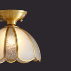 Modern Geometric Semi Flush Ceiling Light for Living Room