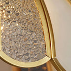 Modern Geometric Semi Flush Ceiling Light for Living Room