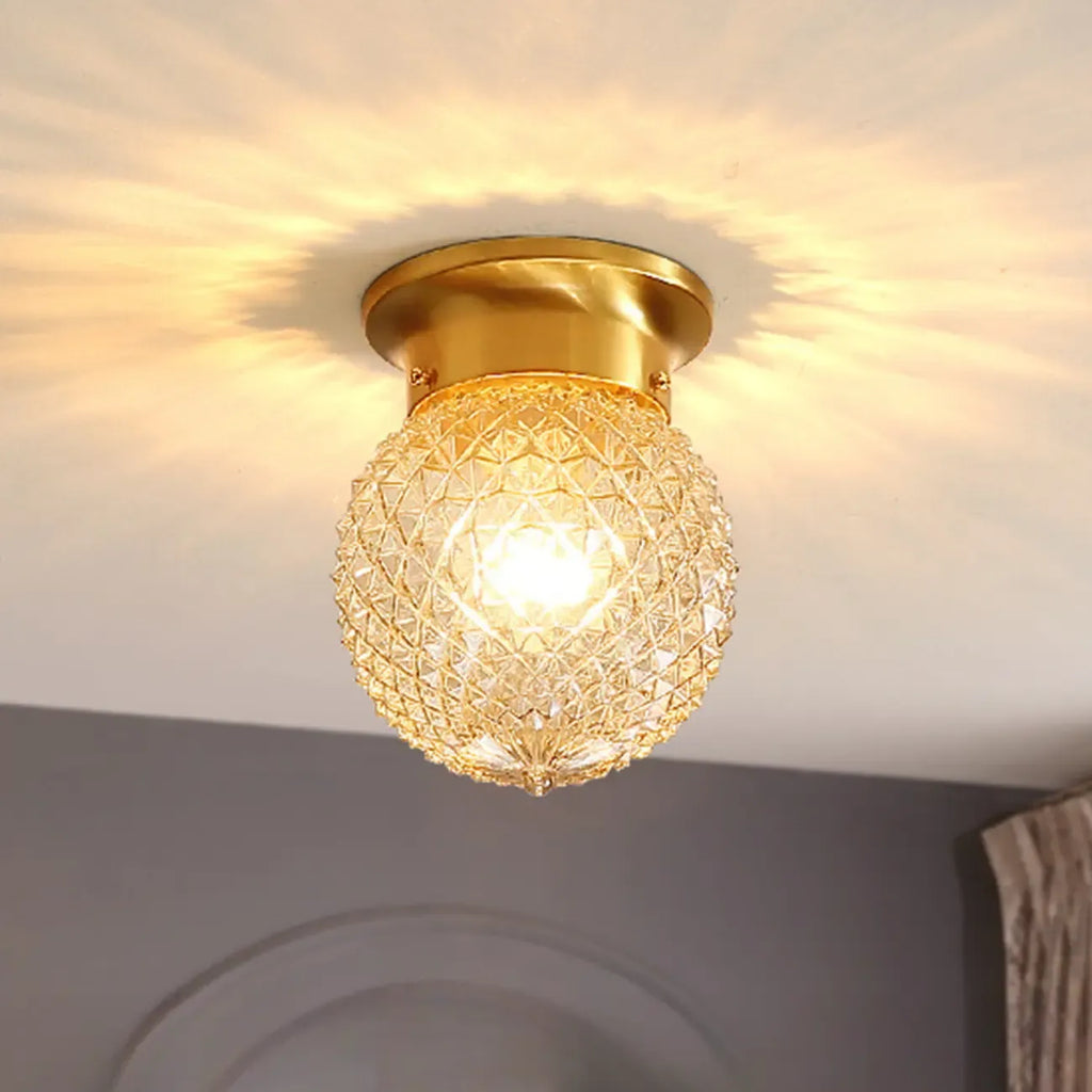Modern Geometric Semi Flush Ceiling Light for Living Room