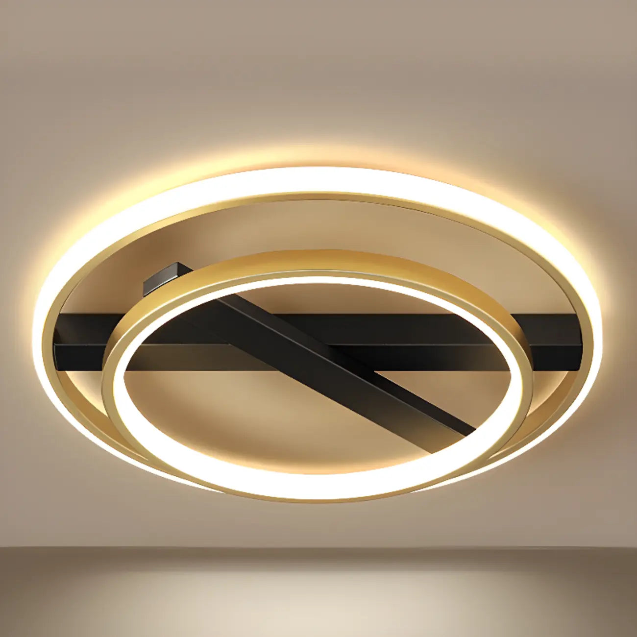 Modern LED Semi Flush Mount Ceiling Light for Bedroom