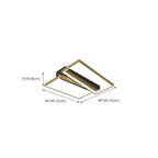 Modern LED Semi Flush Mount Ceiling Light for Bedroom