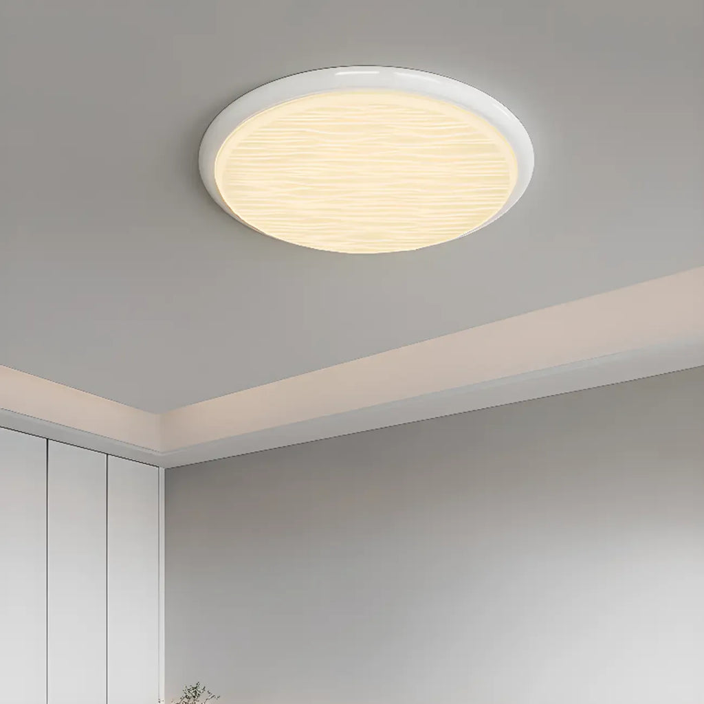 Modern Dimmable Circular Flush Ceiling Light for Indoor Use