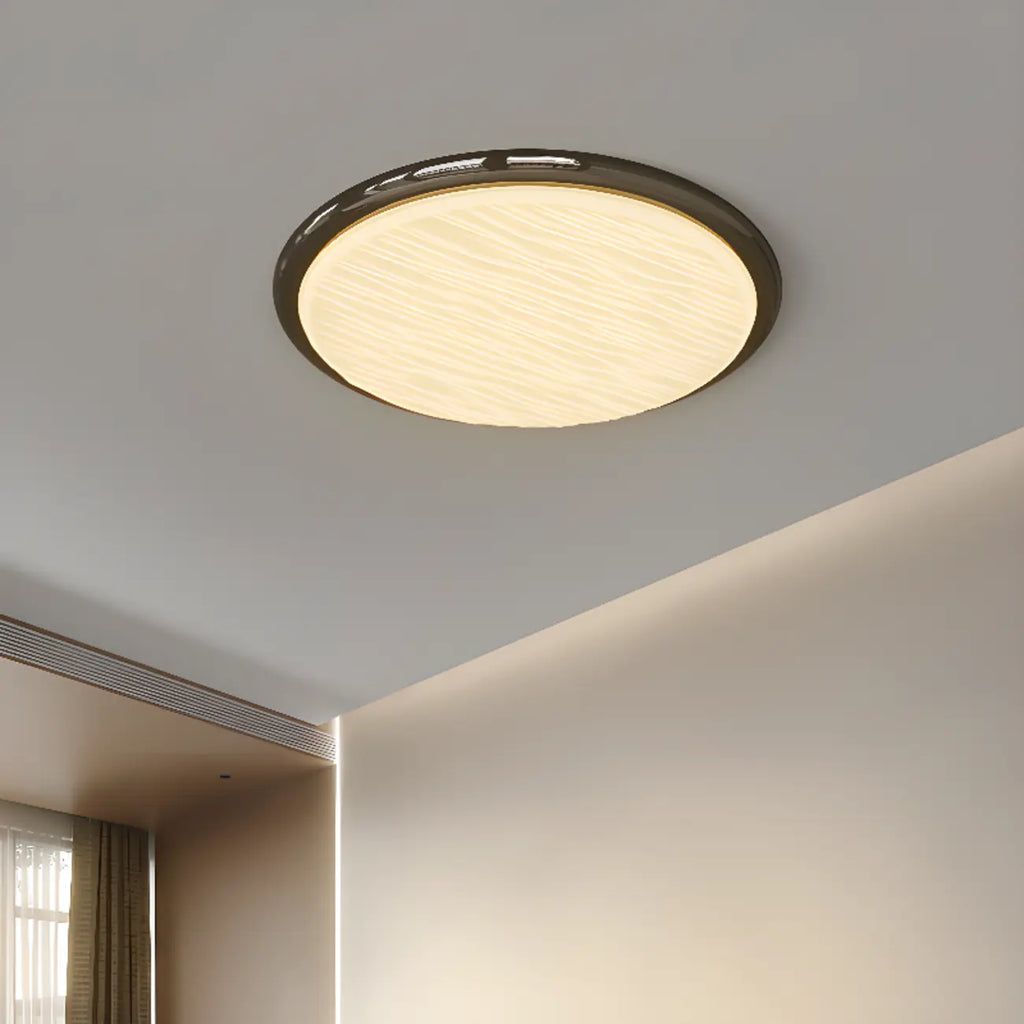 Modern Dimmable Circular Flush Ceiling Light for Indoor Use