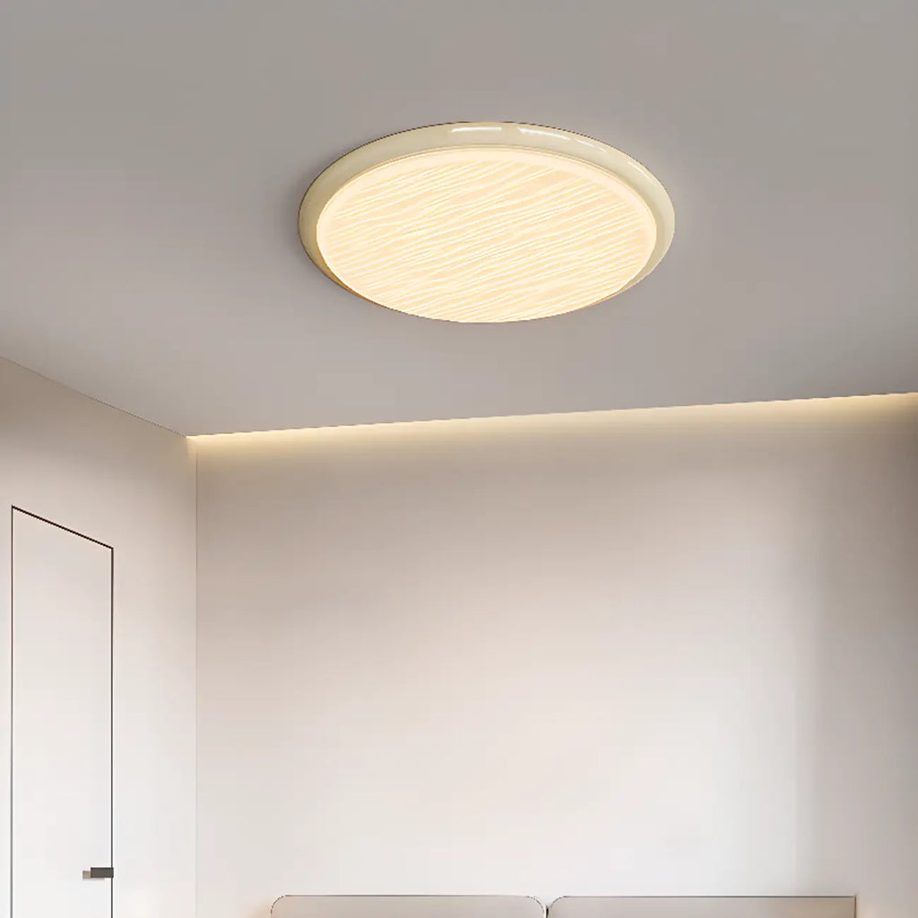 Modern Dimmable Circular Flush Ceiling Light for Indoor Use