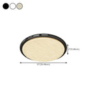 Modern Dimmable Circular Flush Ceiling Light for Indoor Use
