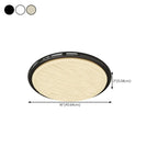 Modern Dimmable Circular Flush Ceiling Light for Indoor Use