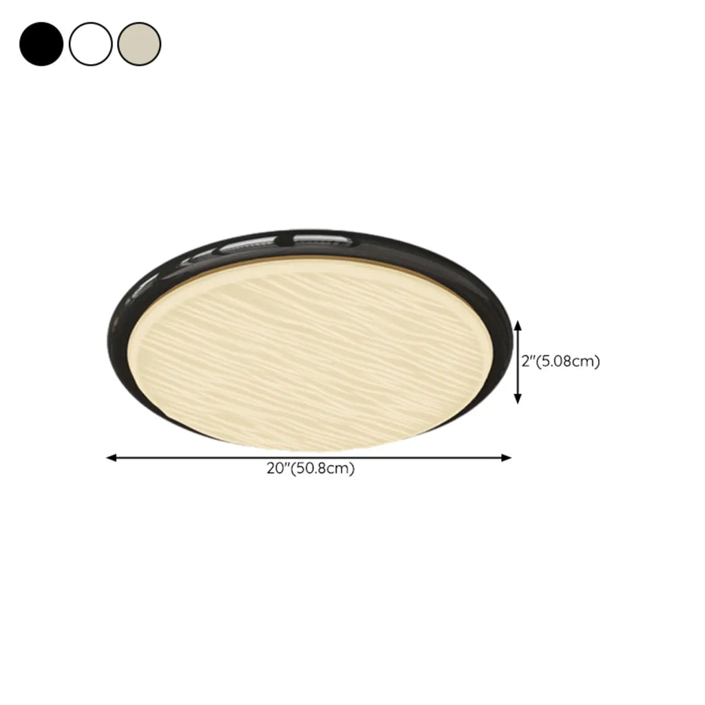 Modern Dimmable Circular Flush Ceiling Light for Indoor Use