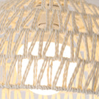 Oriental Fabric Semi Flush Ceiling Light for Residential Use