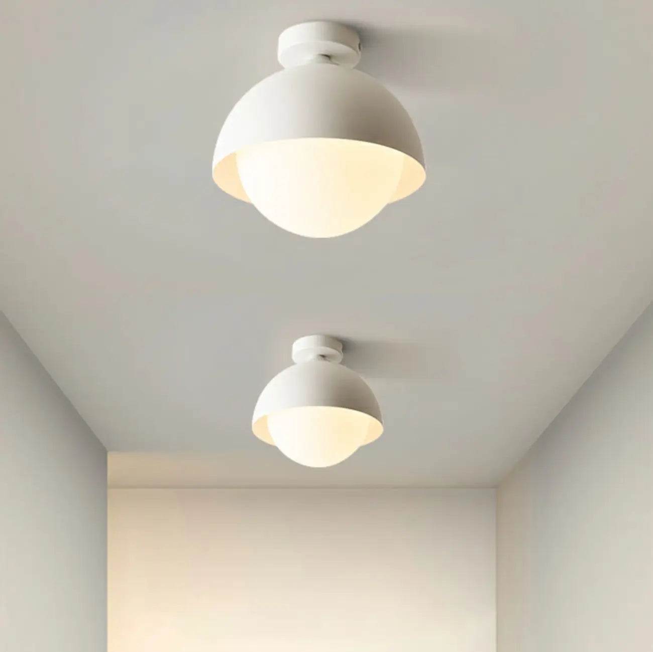 Mini Globe LED Semi-Flush Ceiling Light for Living Room