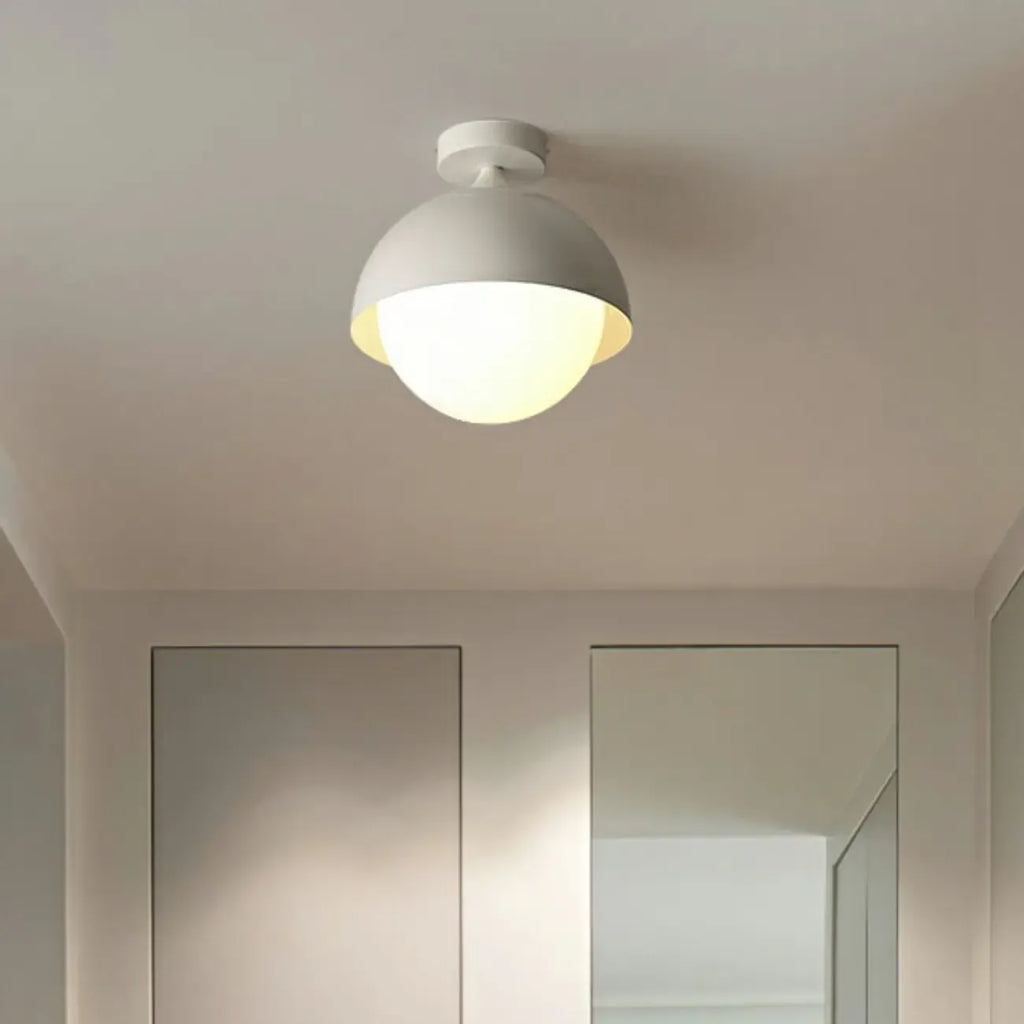 Mini Globe LED Semi-Flush Ceiling Light for Living Room