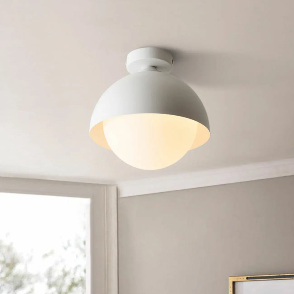 Mini Globe LED Semi-Flush Ceiling Light for Living Room