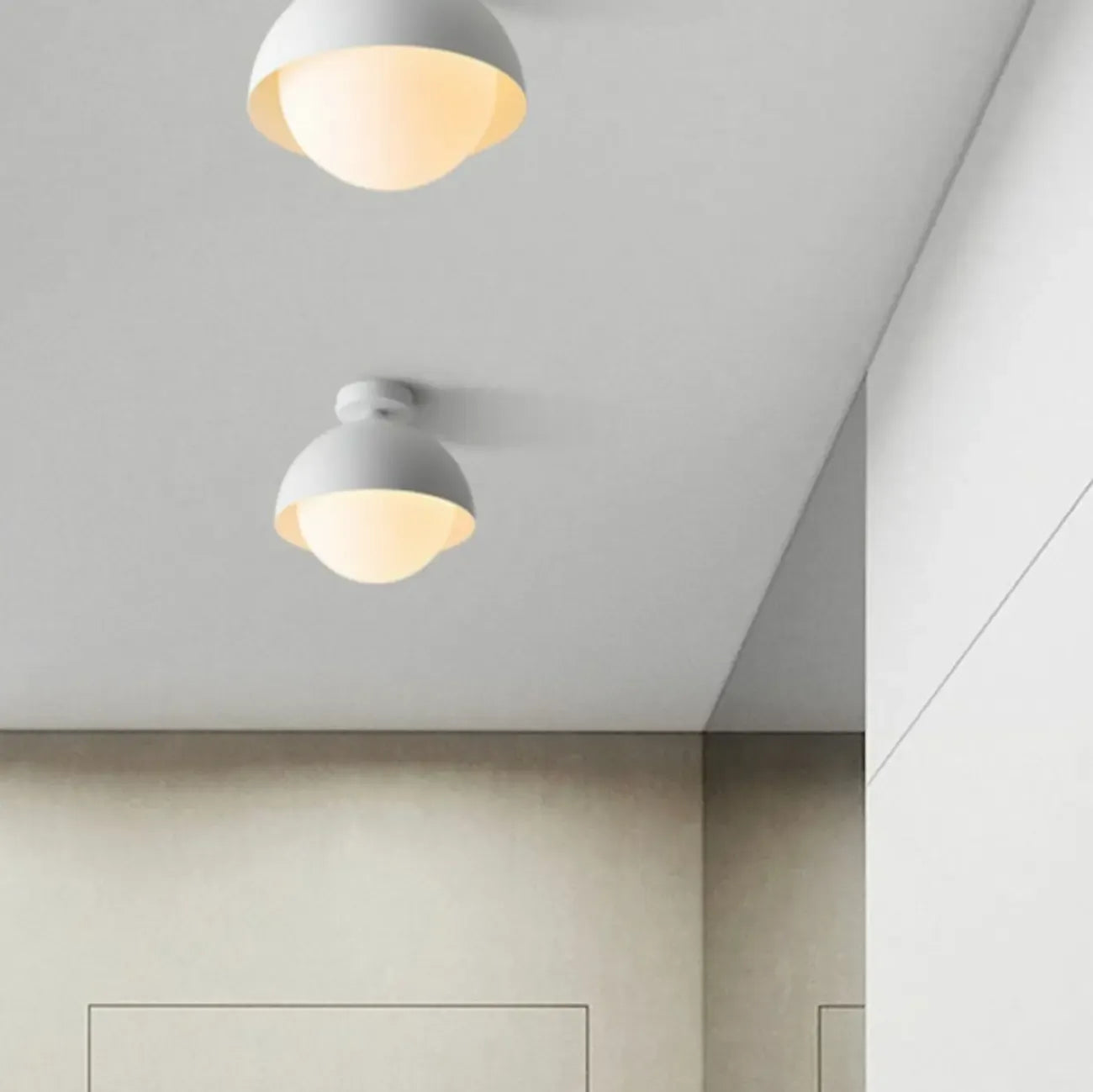 Mini Globe LED Semi-Flush Ceiling Light for Living Room