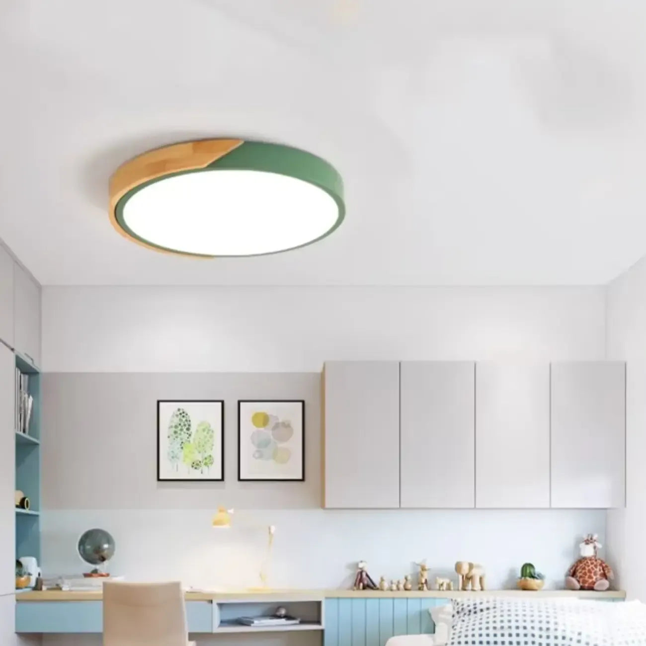 2Modern Circular Flush Ceiling Light for Residential Use
