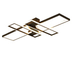4-Light Modern LED Semi Flush Ceiling Light for Living Room