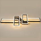4-Light Modern LED Semi Flush Ceiling Light for Living Room
