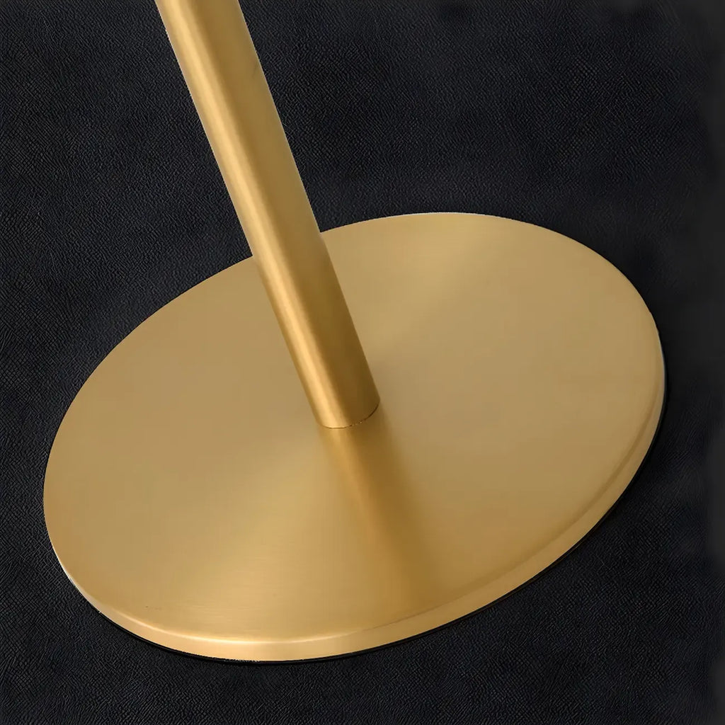 Modern Gold Metal Geometric Glass Table Lamp for Bedroom