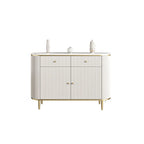 Glam Stone Waterproof Oval Storage Cabinet with 4 Drawers