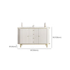 Glam Stone Waterproof Oval Storage Cabinet with 4 Drawers