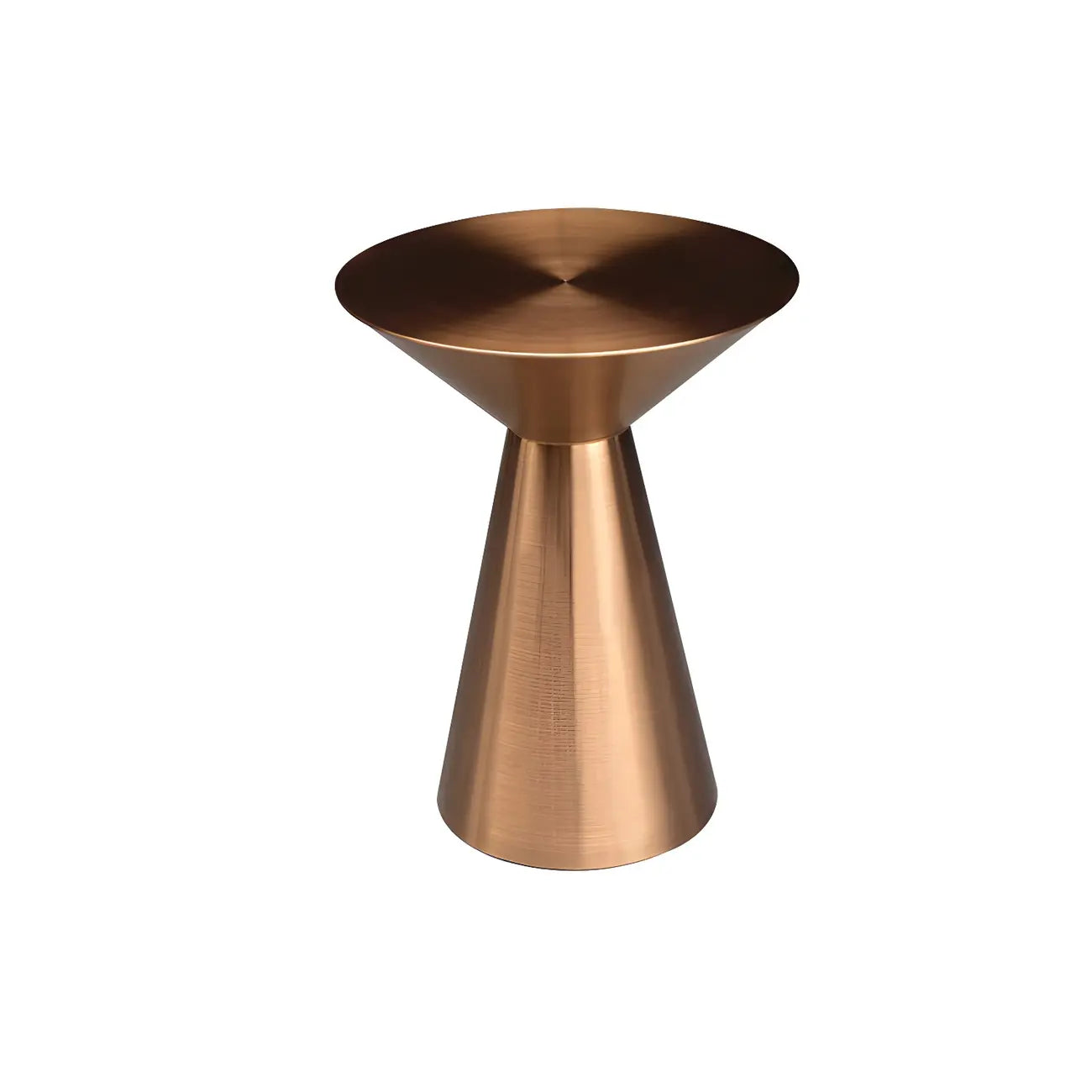 Minimalist Modern Silver Metal Side Table for Living Room
