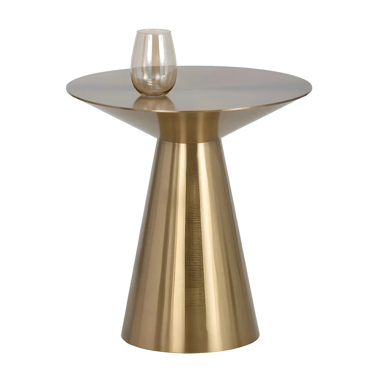 Minimalist Modern Silver Metal Side Table for Living Room