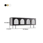 Minimalist Metal TV Stand with Storage and Shelves for Home Use